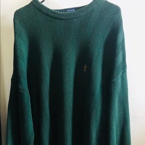 Like new Chaps green crew neck sweater